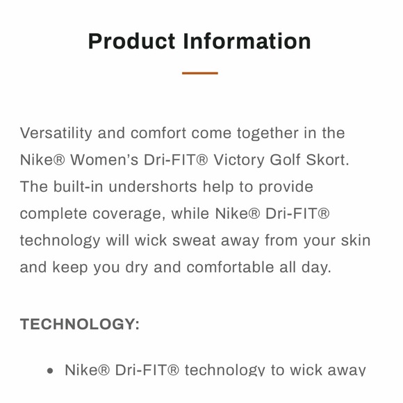 Nike Golf Skirt. Cardinal red & NWTs - Picture 10 of 11